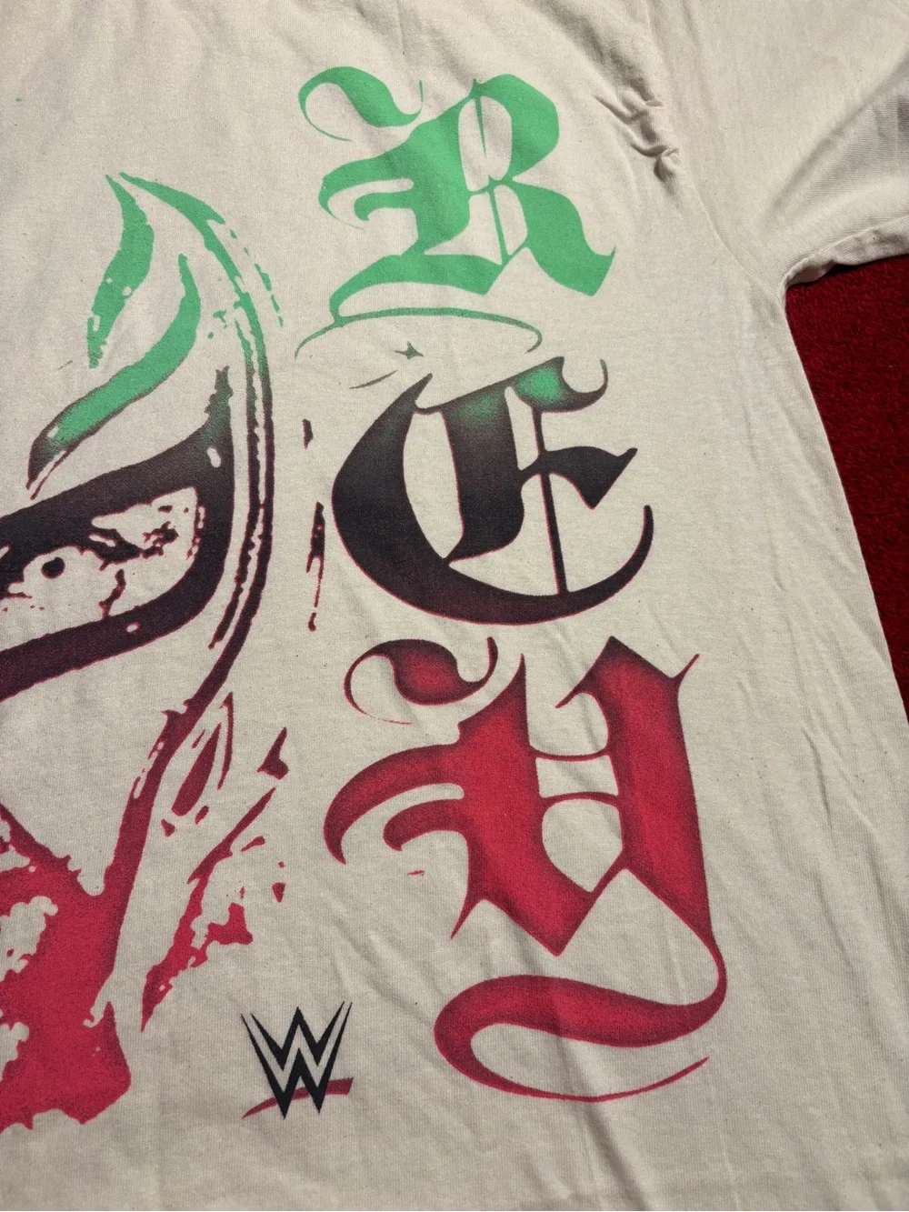 WWE Rey Mysterio 619 Graphic Tee - White Greatest Mask of all time . Men’s Large